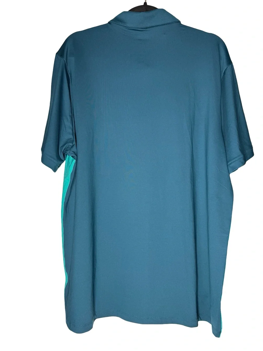 Nike Golf Dri-FIT Polo Shirt Mens XL Blue Teal Colorblock Performance Golf NEW